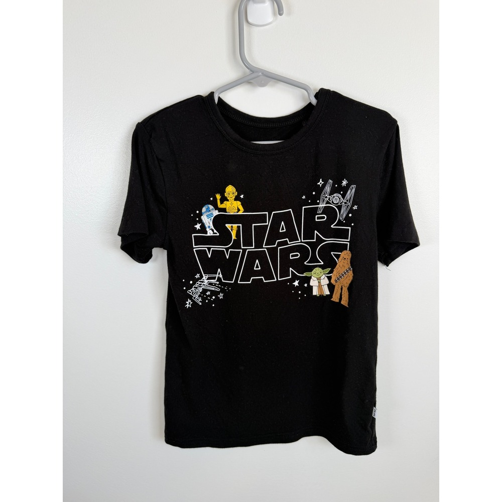 Little Sleepies Star Wars Play Collection Black Graphic T-Shirt 4T